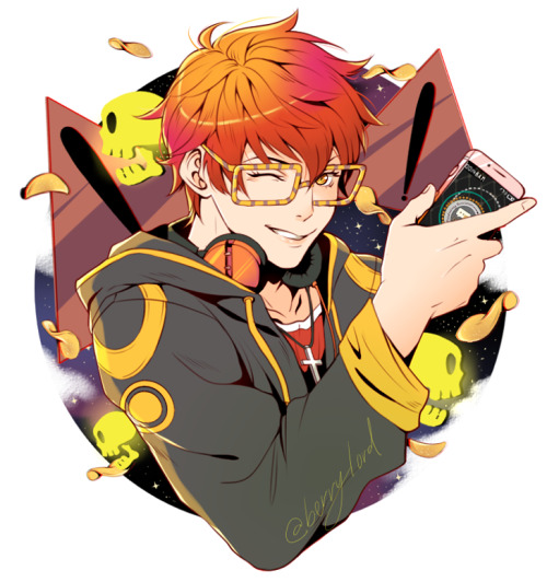 berrylord: Okay, I drew Seven’s glasses way too square but too late to go back now! lololol An