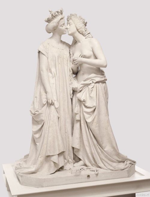 lesbianarthistory: Vincenzo Vela - Italy Grateful to France (1861-1862)