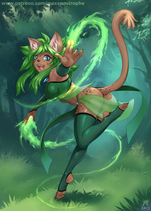 Commission for Verdantdargon! Hope you like green!SUPPORT ME ON PATREON FOR SKETCHES AND HI-RES PICT