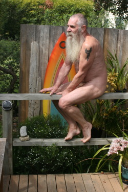 nudistpete:  Playing on the bars!    Great photos. Don&rsquo;t get any splinters