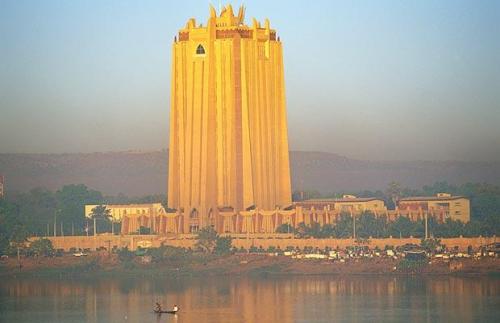 Bamako, Mali BCEAO Bank Malian Headquarters is the tallest building in Mali. Unique for its Neo