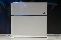 jedibutt-deactivated20170928:  A close-up look at the gorgeous white Playstation 4 