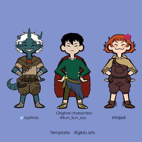 Original characters from our role party, based in Gibb Arts ‘s ship template.Personajes originales d