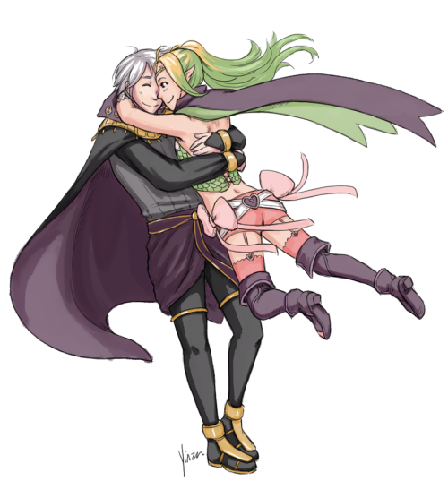 Sketch commission of Henry and Nowi from Fire Emblem: Awakening.My commission info.