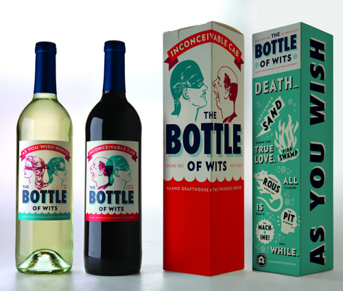 “Bottle of Wits” featuring Inconceivable Cab & As You Wish White designed by Austin 