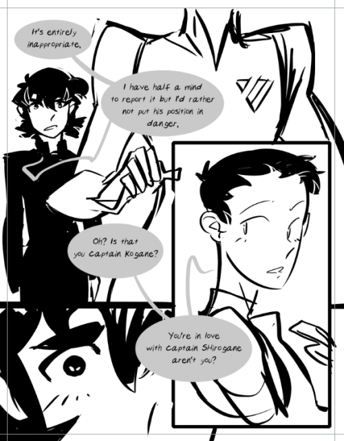 Starting up my Voltron Airlines AU in an 18+ fancomic. I’ll post full pages on Patreon but the