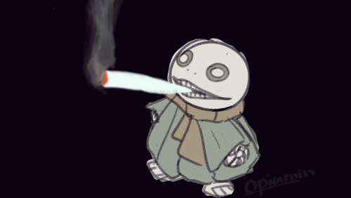 opiumin:  Emil smoking a fat blunt