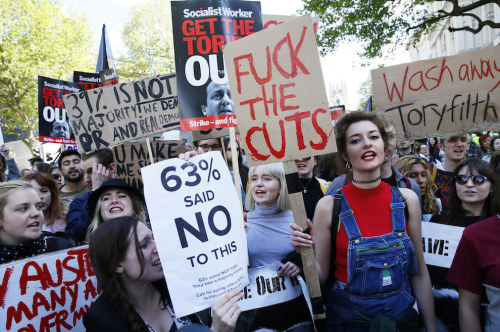 beatrice-prior-eaton: Anti-Tory Protests//London