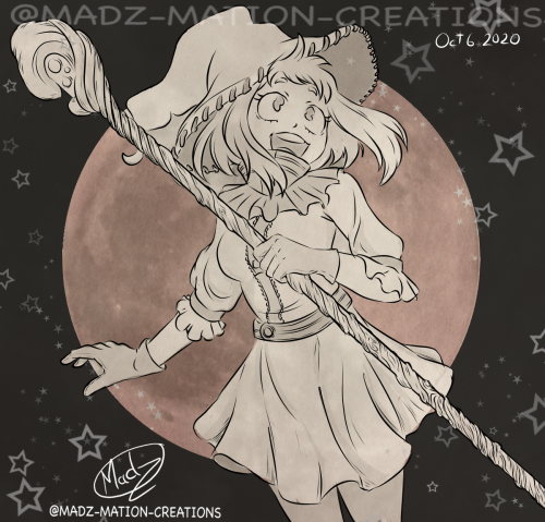 Inktober Oct 6 2020 Witch Uraraka