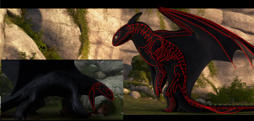 thethorstontwins:Night Fury skeleton?Night Fury skeleton.I find that knowing what the skeleton looks