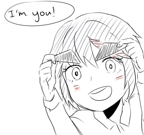 lazierthanyou:  MORE EYEBROW JOKES  adorable! > u<