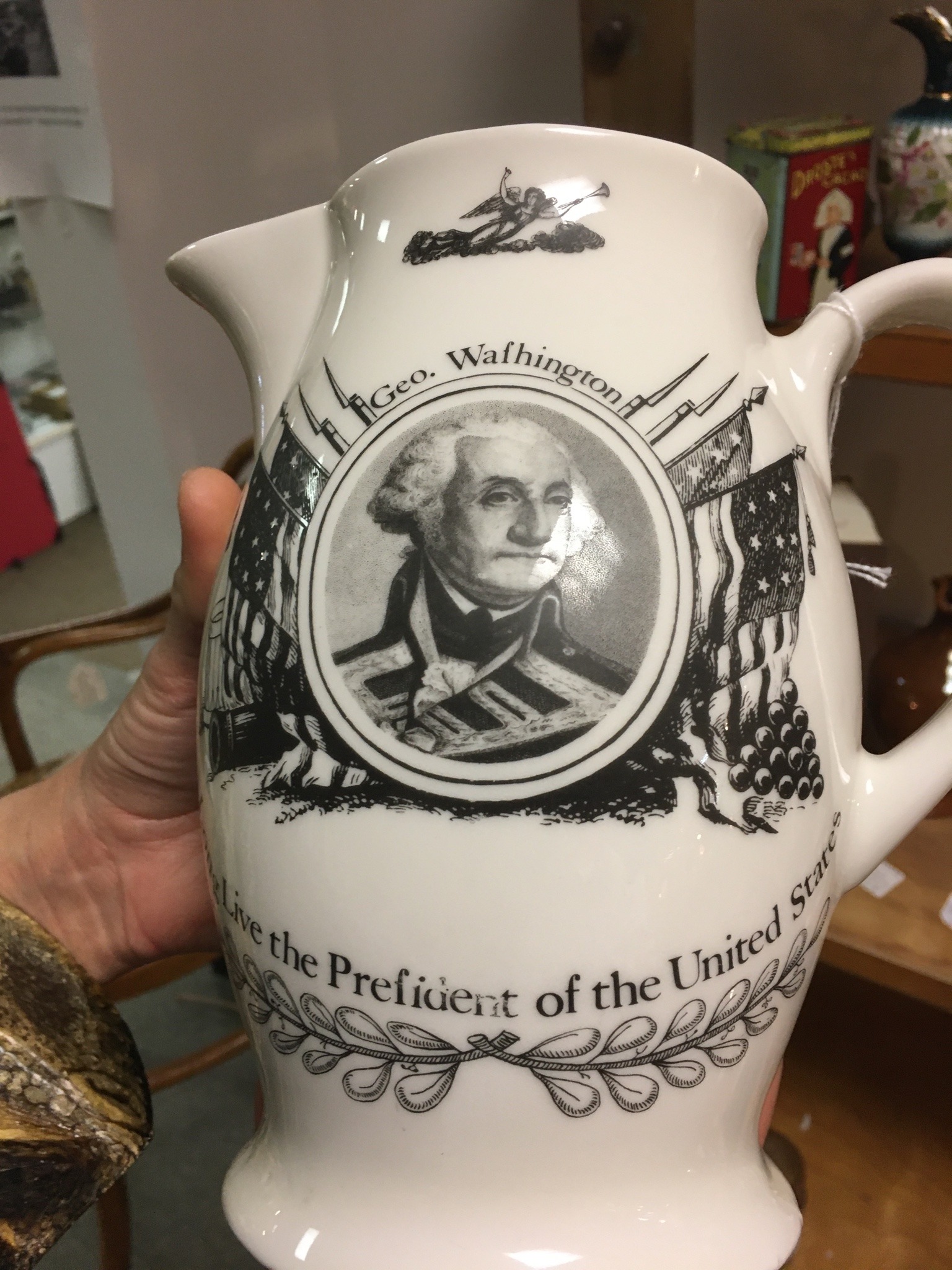 shiftythrifting:Knock off PootDouble penis cock vinegar and oil jar?Geo Wafhington