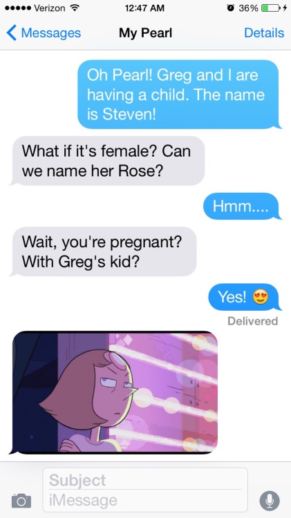 The first one: Greg > Rose The second one: Rose > Pearl(Submitted by lapis-likes-pancakes)