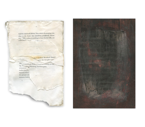 Forms of Things Lost To (2023)
[[MORE]]A copy of the book ‘And Then Gone’, buried in waterlogged soil in the Scottish Borders, not far from Scaleby Moss, for a period of about 3 months and later exhumed.
A series of eight artworks painted, partially...