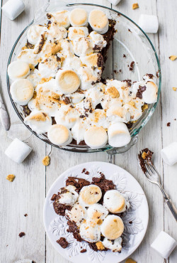 foodopia:  Smores Brownie Pie 