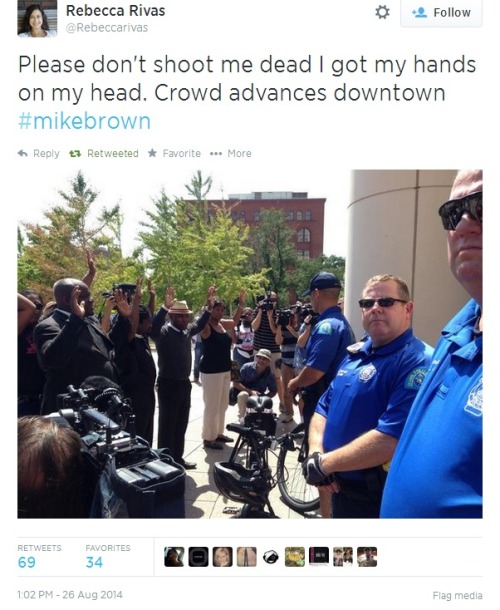 colourmebaadd:  iwriteaboutfeminism:  Tuesday afternoon, Ferguson protesters march in downtown St. Louis, from City Hall to the US Courthouse.   This is super important 