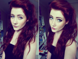 alicee-marinaa:  alicee-marinaa:  Make up is a crazy thing.   I miss my red hair :( 