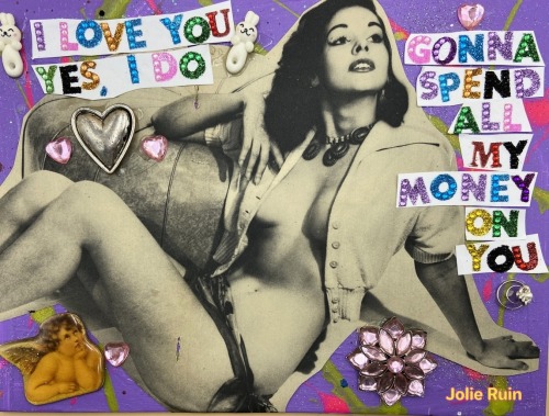 mixed media collage art by jolie ruin