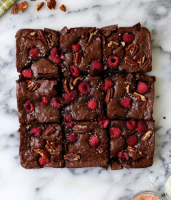 Bertollioliveoil:   Olive Oil Raspberry And Sea Salt Brownies Post By: Joy The Baker