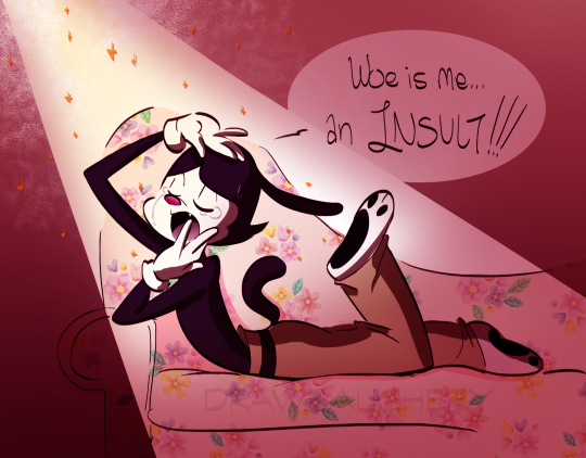 I wanted to give this more ✨drama✨ You can never have too much after all. (lizzietrashkittie)GORGEOUS as always oh my goodnessthe floral couch killed me 