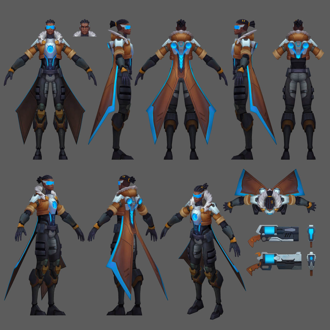 3D League turnarounds — Pbe update - Pulsefire + FPX skins (Check