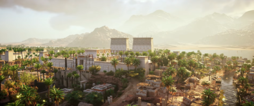 Egyptian temple, Reconstruction made by Ubisoft for the game Assassin’s Creed.