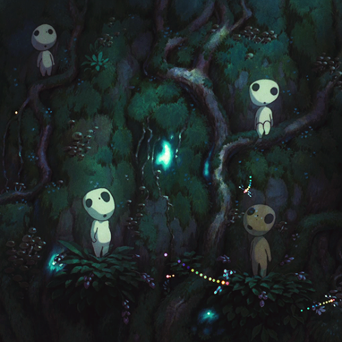 gominshi: The Forest Spirit is dead. Never. He is life itself. Princess Mononoke もののけ姫 (1997) dir. H