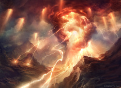 awesomedigitalart:  Thunderous Wrath (Miracle, M13) by AdamPaquette