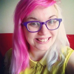 samuel-alexander:  coumarine-citygym:  Had a pretty good dentist trip for once and now I have a new shiny pirate tooth (not pictured) and my buddy Samuel helped out with my hair last night, love the pink/white split :D  ME! I did this! Fran, rocking my