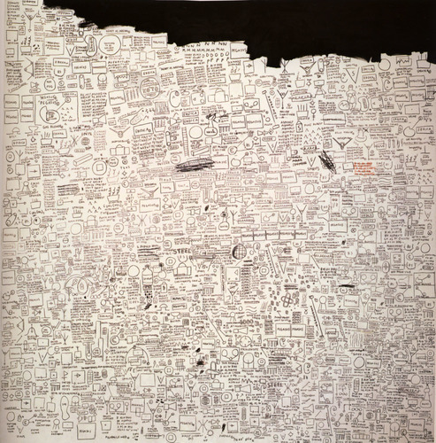 Pegasus, 1987, Jean-Michel BasquiatMedium: acrylic,pencil,canvas