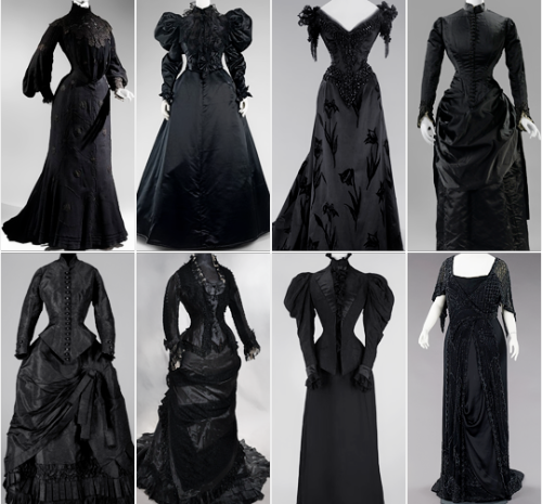 warpaintpeggy:  some of my favorite vintage dresses        ↳  black 