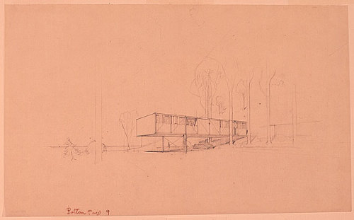 Charles and Ray Eames, Drawings and Photographs of Case Study House No. 8. (Eames House), 1949.