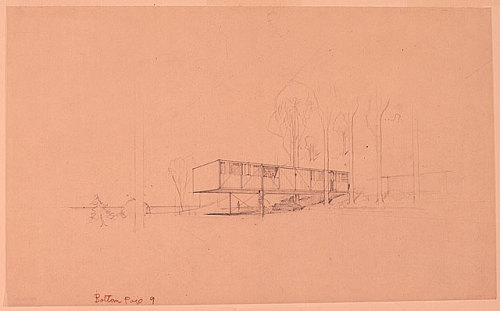 Charles and Ray Eames, Drawings and Photographs of Case Study House No. 8. (Eames House), 1949.