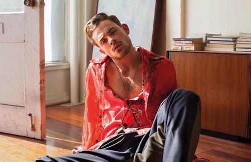 dailypowerangers:Dacre Montgomery photographed by Brian HigbeeBlue Power Ranger can GET IT.