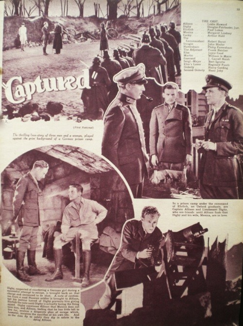Captured, in Picture Show, January 13, 1934.