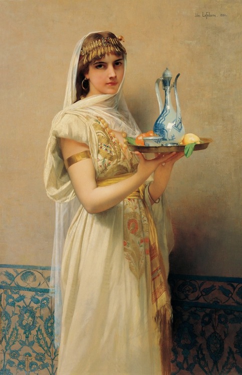 Housemaid by Jules Lefebvre (1836-1911)