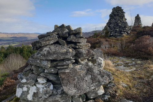 Castle Dow, Pictish HillfortAll of the snow, except for the mountain tops, has melted and Spring has