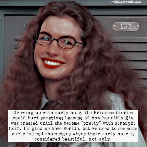 Walt Disney Confessions — Growing up with curly hair, the Princess  Diaries...