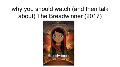 taggerbug:  Afghan women talk about The Breadwinner film: x Angelina Jolie interview: x And finally,