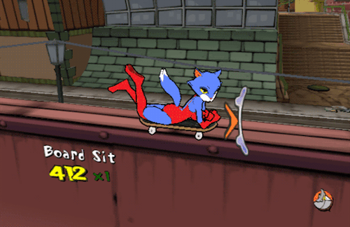 the-entire-furry-fandom:Go! Go! Hypergrind is a skateboarding video game for the Nintendo GameCube t