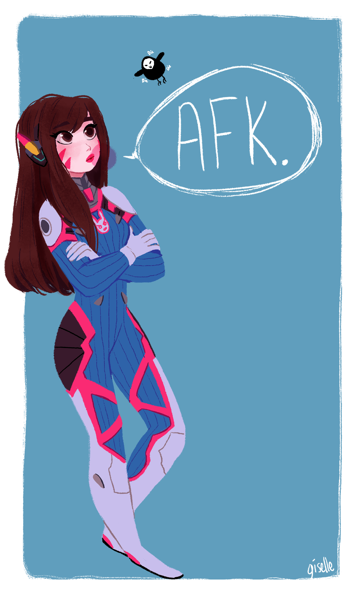 giselleillustration:  d.va! watch the making of the original version of this here