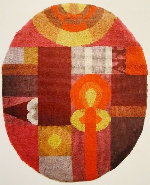 archives-dada: Sophie Taeuber-Arp, Oval Composition with Abstract Motifs (Composition ovale aux moti