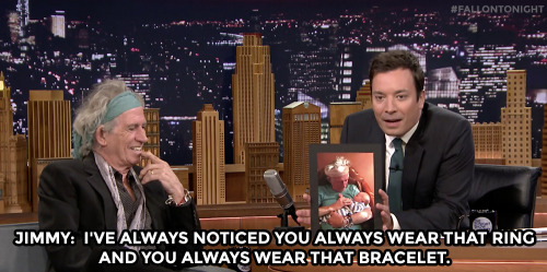 fallontonight:  Keith Richards reveals the mystery behind his never-changing jewelry…
