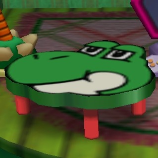 suppermariobroth:  Yoshi’s table from Mario Party 4 and the texture used for its surface.