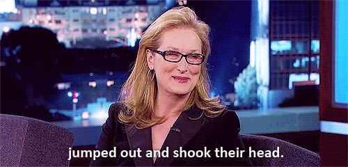 mrsmerylstreep:  karlatg:  sugardaddystoph:  Meryl Streep fangirling over her first Beatles concert in 1965 on Jimmy Kimmel (x)  #babe  #where is her tumblr? #she could make gifs #and pretty edits (but meryl don’t use the color palette) 