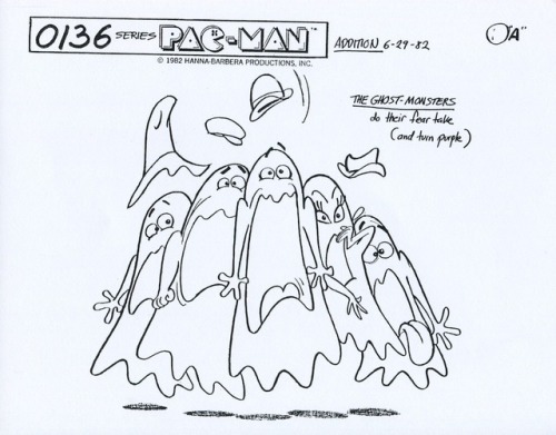 More model sheets from the 1982 Hanna-Barbera cartoon, Pac-Man.I really like the model sheets of Mez
