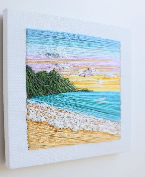 sosuperawesome: Embroidery Art by Carolina Torres on Etsy  See our ‘embroidery’ tag 