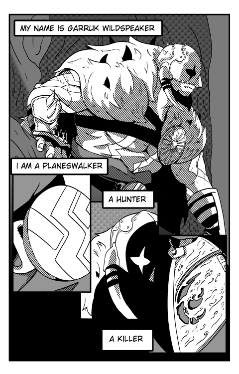 mcauley-art: Garruk Wildspeaker, an introspection I have been working on this wee comic for a while 