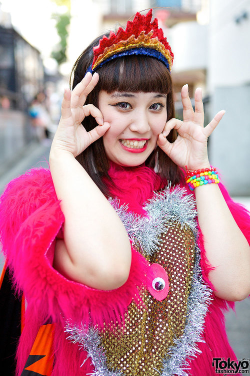 Anami Fire &amp; Mitake on the street in Harajuku. Anami is wearing an Isolated Heroes top with a Je