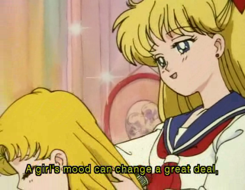 schala:  Usagi is so depressed about Mamoru being kidnapped by the Dark Kingdom that she is unable to focus on anything. Of all the senshi, it’s Minako, who was just introduced and has not had time to become friends with the rest of the team yet, is